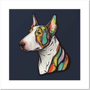 Bull Terrier Dog Art Posters and Art